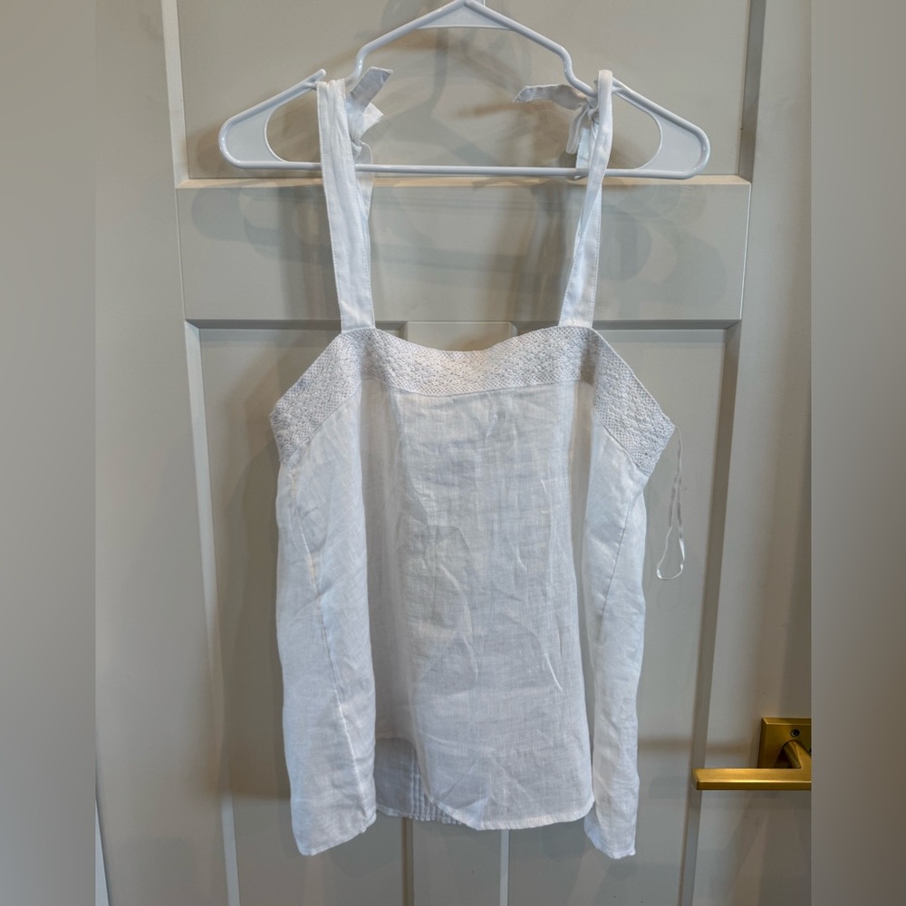 Nanette Lepore White Eyelet Top